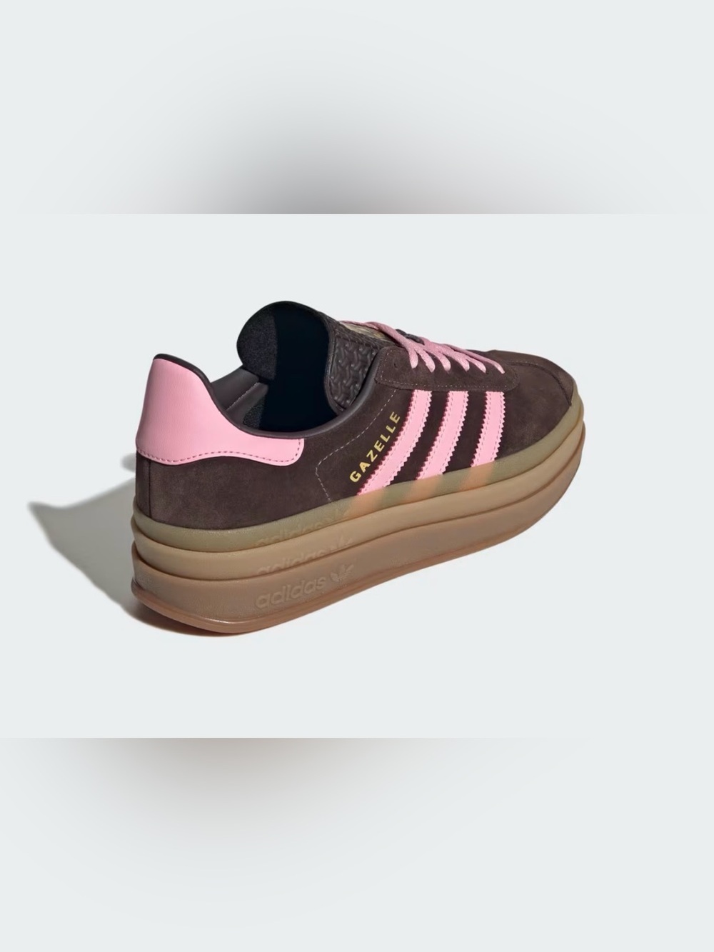 NWT adidas Gazelle Bold IH6786 Aurora Coffee Pink Platform Sneakers - Picture 4 of 10